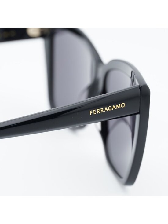 Salvatore Ferragamo SF1102S 001 Sunglasses Black Butterfly Frame, Grey Lenses main image 6